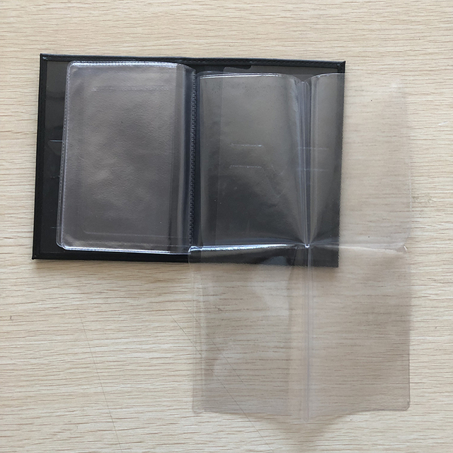 Skórzane etui z PVC na dokumenty automatyczne z przezroczystym okładem - Wianko - 13