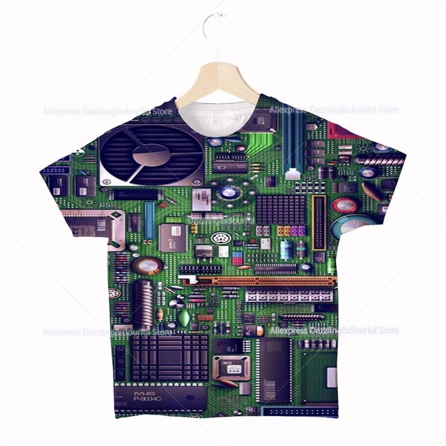 Koszulka dziecięca z motywem Anime Chip 3D do drukowania - lato, Hip Hop, chłopcy, dziewczynki, Tee Camiseta - Wianko - 3