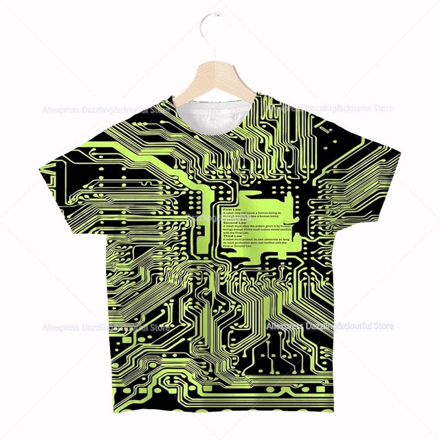 Koszulka dziecięca z motywem Anime Chip 3D do drukowania - lato, Hip Hop, chłopcy, dziewczynki, Tee Camiseta - Wianko - 14