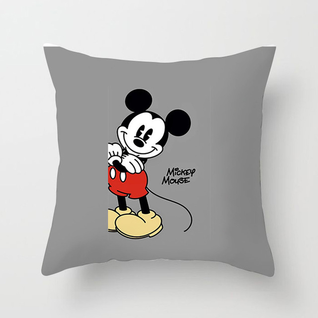 Poszewka na poduszkę Mickey Mouse Cartoon z postaciami Myszka Minnie, Goofy i Donald, 45x45 cm - Wianko - 2