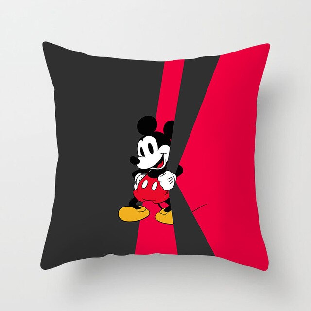 Poszewka na poduszkę Mickey Mouse Cartoon z postaciami Myszka Minnie, Goofy i Donald, 45x45 cm - Wianko - 5