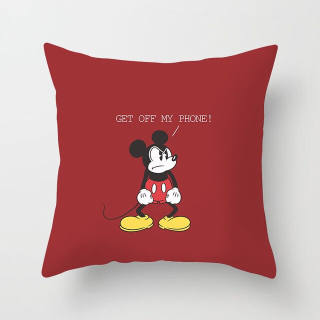 Poszewka na poduszkę Mickey Mouse Cartoon z postaciami Myszka Minnie, Goofy i Donald, 45x45 cm - Wianko - 6