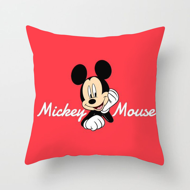 Poszewka na poduszkę Mickey Mouse Cartoon z postaciami Myszka Minnie, Goofy i Donald, 45x45 cm - Wianko - 4