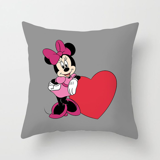 Poszewka na poduszkę Mickey Mouse Cartoon z postaciami Myszka Minnie, Goofy i Donald, 45x45 cm - Wianko - 3