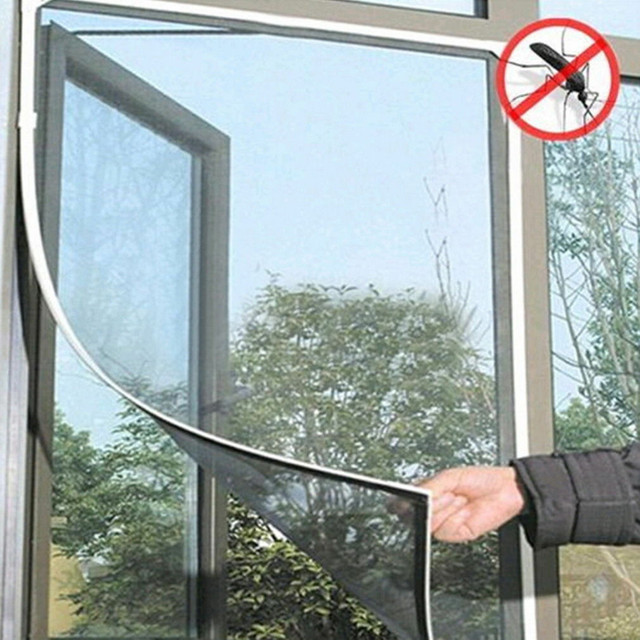 Siatka moskitiera do okna biała owadzi przeciw komarom, muchom i innym insektom - ekran przeciw muchom, drzwi mucha owad - Wianko - 1