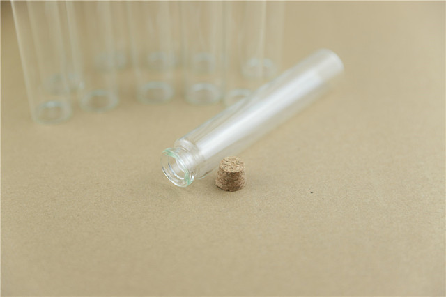 24 sztuki szklane butelki korki 22*120mm 30ml Tiny probówki Jar przyprawy pojemnik Craft Decoration - Wianko - 7
