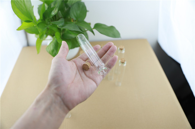 24 sztuki szklane butelki korki 22*120mm 30ml Tiny probówki Jar przyprawy pojemnik Craft Decoration - Wianko - 6