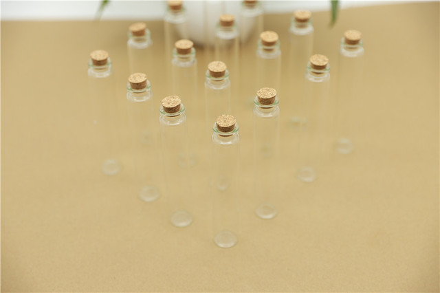 24 sztuki szklane butelki korki 22*120mm 30ml Tiny probówki Jar przyprawy pojemnik Craft Decoration - Wianko - 3