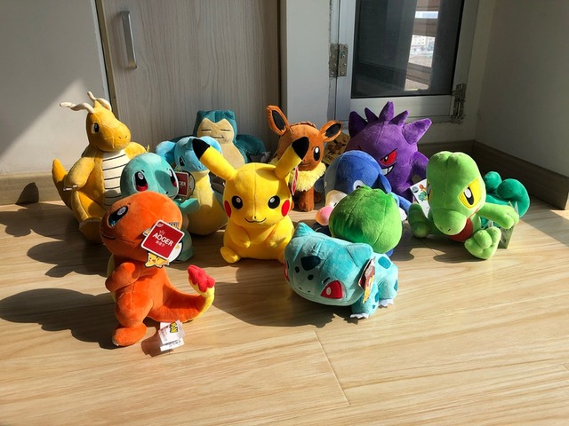 Pikachu, Charmander, Bulbasaur, Squirtle, Jigglypuff - pluszowa lalka z bohaterami anime Pokemon w kształcie zabawki - prezent dla dziecka - Wianko - 10