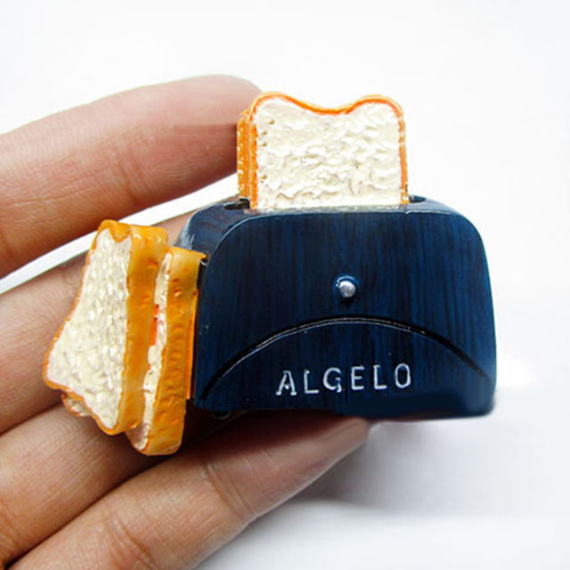 Śliczne 3D magnesy na lodówkę z żywicy - Cartoon chleb jajko lodówka wiadomość naklejki - zabawka dla dzieci i świąteczne dekoracje - Wianko - 4