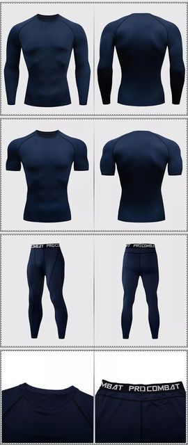 Męska kompresyjna koszulka fitness rashguard do boksu i taekwondo z technologią DryFit - Wianko - 21