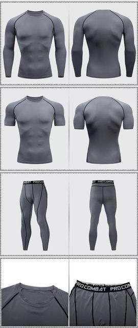 Męska kompresyjna koszulka fitness rashguard do boksu i taekwondo z technologią DryFit - Wianko - 18