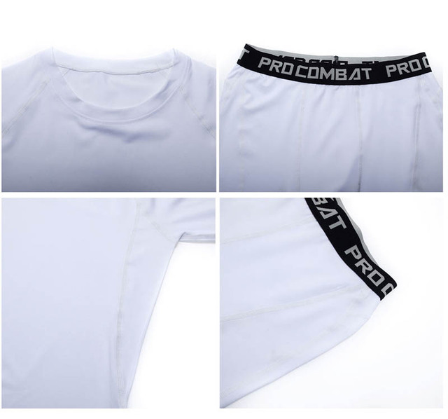 Męska kompresyjna koszulka fitness rashguard do boksu i taekwondo z technologią DryFit - Wianko - 8