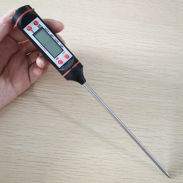 Elektroniczny termometr do grillowania z cyfrowym wyświetlaczem i sondą do pomiaru temperatury żywności w kuchni - Wianko - 6