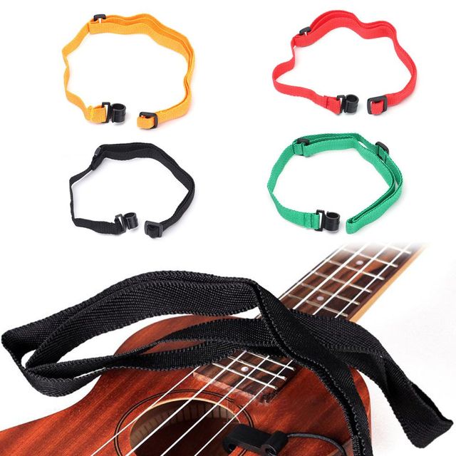 Pasek regulowany nylonowy do ukulele gitara instrument muzyczny - 1 szt., 4 kolory - Wianko - 5