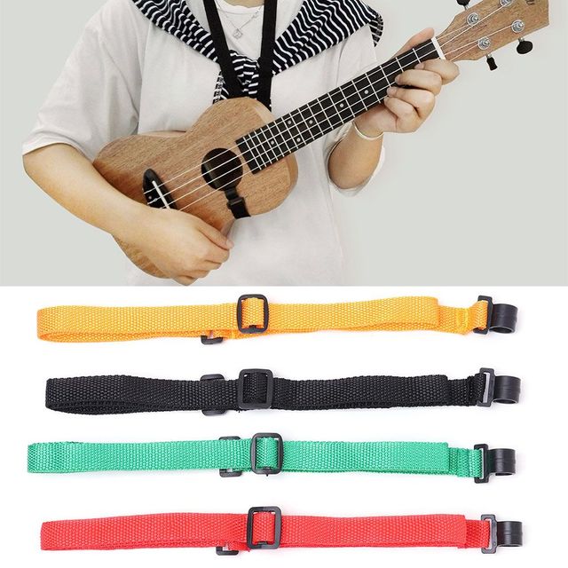 Pasek regulowany nylonowy do ukulele gitara instrument muzyczny - 1 szt., 4 kolory - Wianko - 7