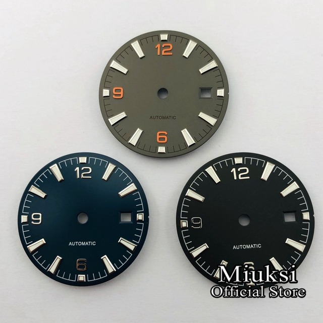 Miuksi 31mm sterylny zegarek świetlny dial fit ETA 2836/2824, Miyota 8205/8215/821A/82 series, ruch Mingzhu DG 2813/3804 - Wianko - 1