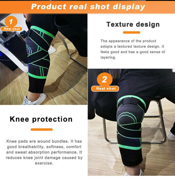 Ochraniacze na kolana kompresyjne do stawów artrozy i sportowe, ortopedyczne wsparcie kompresyjne, podkładka ochronna na kolano - Wianko - 2