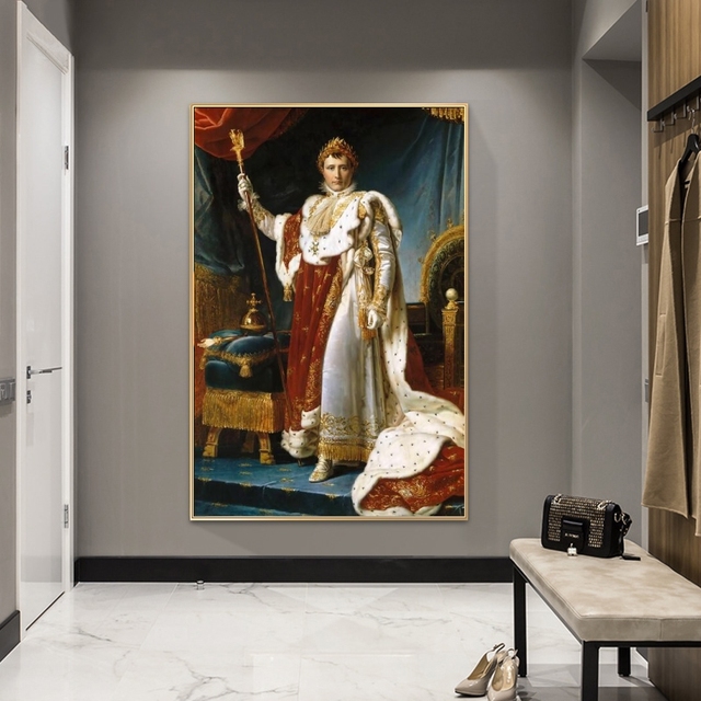Portret Napoleona - europejski sąd - płótno - klasyczne malarstwo - plakaty i druki - obraz ścienne do salonu i dekoracji wnętrz - Wianko - 5