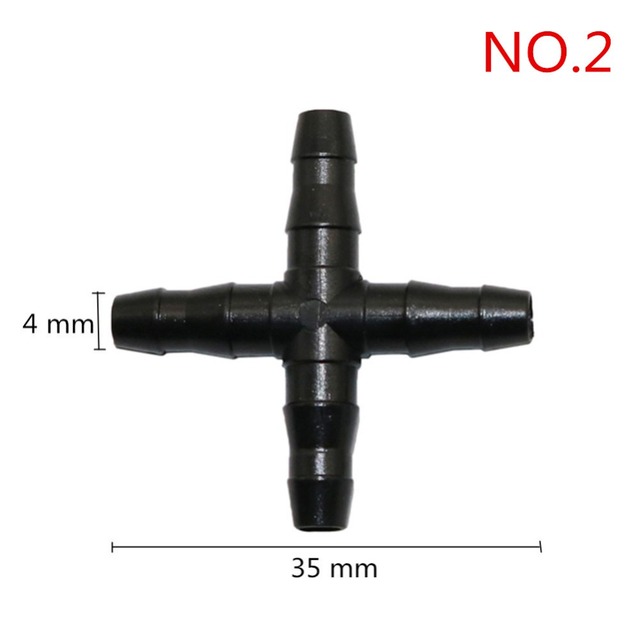 Separator kolczasty w kształcie krzyża do połączeń hydraulicznych - 4mm, 8mm, 10mm - Wianko - 13