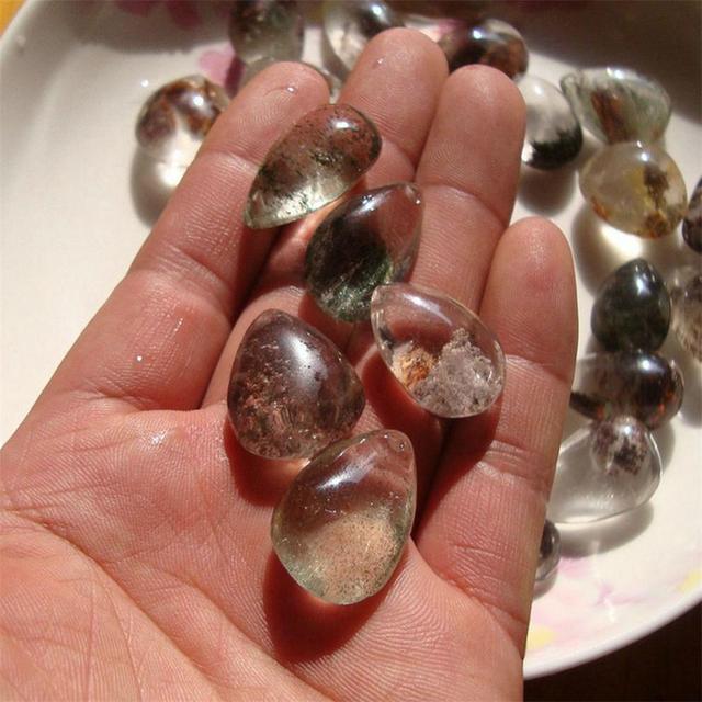 Naturalny kamień kwarcowy Phantom - wzór kamienia leczniczy z wisiorkiem - Wianko - 2