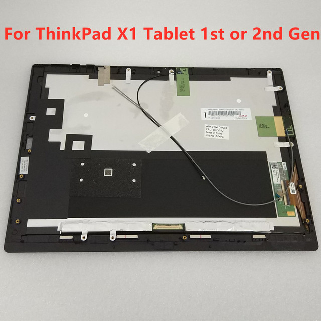 Ekran LCD z ekranem dotykowym 12 cali MS12QHD501-21 do Lenovo Thinkpad X1 Tablet 1st 2nd Gen (Montaż rama: 01AW813 00NY896 01AW807) - Wianko - 1