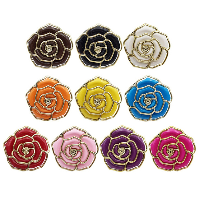 Torba składana z 10 kolorami i uchwytem na różany kształt kwiatu - Wianko - 1