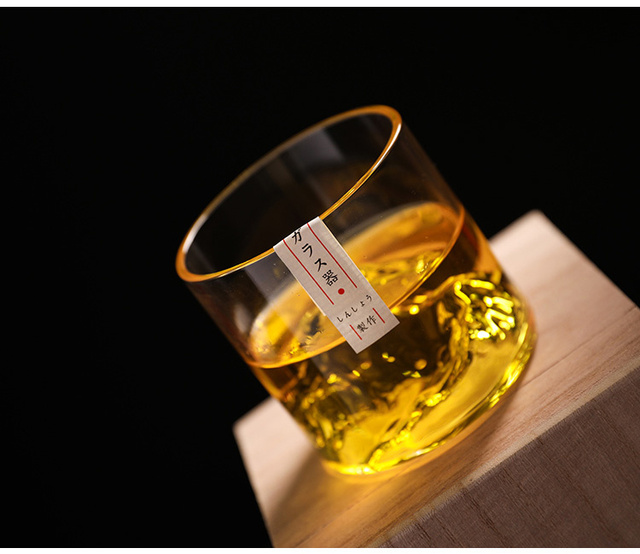 Whisky górski kieliszek Japonia 3D w szklanym pudełku na prezent – lodowiec, staroświeckie okulary do whisky - Wianko - 18