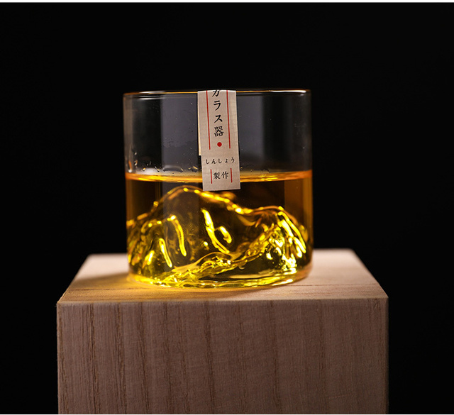 Whisky górski kieliszek Japonia 3D w szklanym pudełku na prezent – lodowiec, staroświeckie okulary do whisky - Wianko - 12