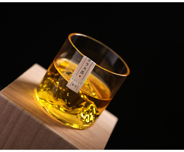 Whisky górski kieliszek Japonia 3D w szklanym pudełku na prezent – lodowiec, staroświeckie okulary do whisky - Wianko - 19
