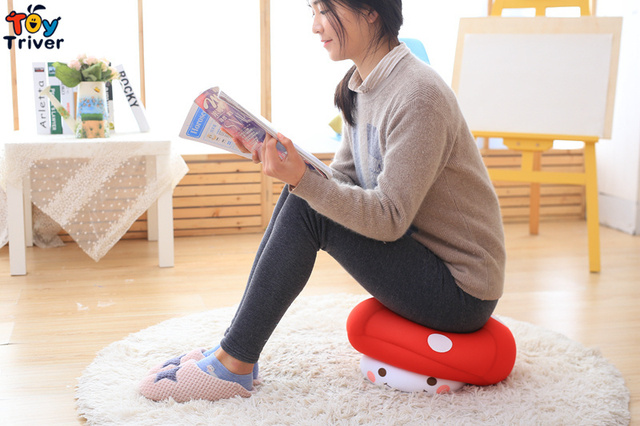 Mushroom Pluszowa zabawka dla dzieci w stylu Kawaii - dekoracyjna poduszka w kształcie czerwonego grzybka - Wianko - 8