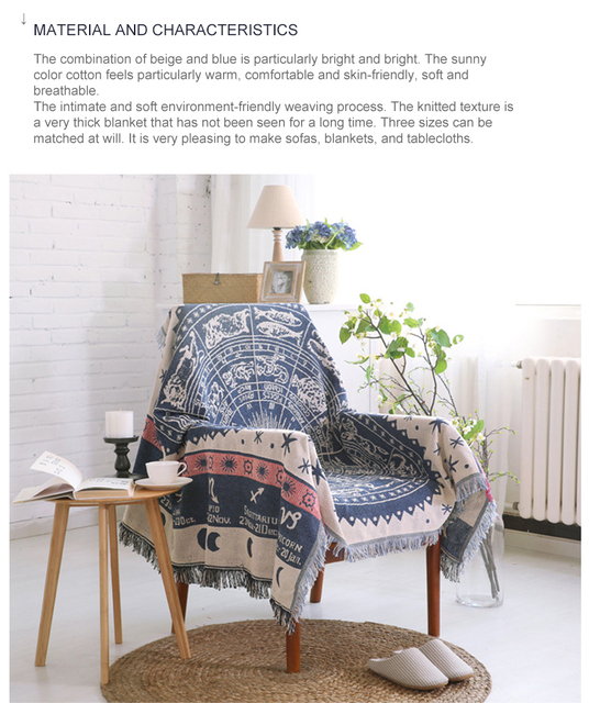 Koc na sofę w stylu Retro w europejskim stylu - tkanina dywanowa, ciepła, dekoracyjna poduszka na sofę - Wianko - 7