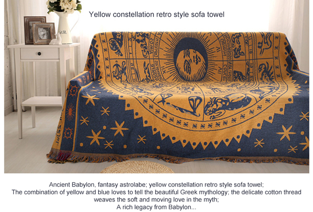 Koc na sofę w stylu Retro w europejskim stylu - tkanina dywanowa, ciepła, dekoracyjna poduszka na sofę - Wianko - 9