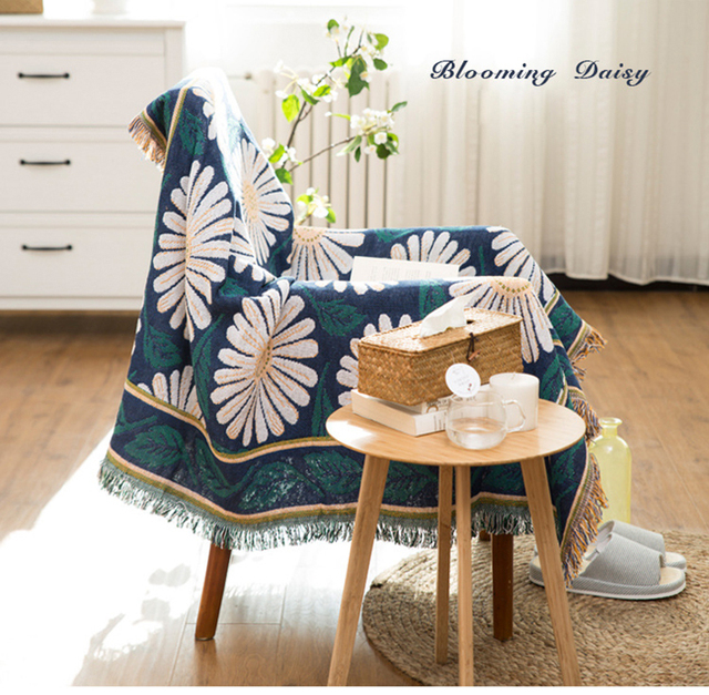 Koc na sofę w stylu Retro w europejskim stylu - tkanina dywanowa, ciepła, dekoracyjna poduszka na sofę - Wianko - 68