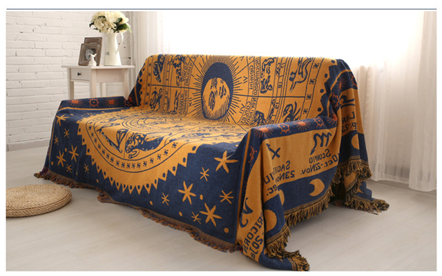 Koc na sofę w stylu Retro w europejskim stylu - tkanina dywanowa, ciepła, dekoracyjna poduszka na sofę - Wianko - 13