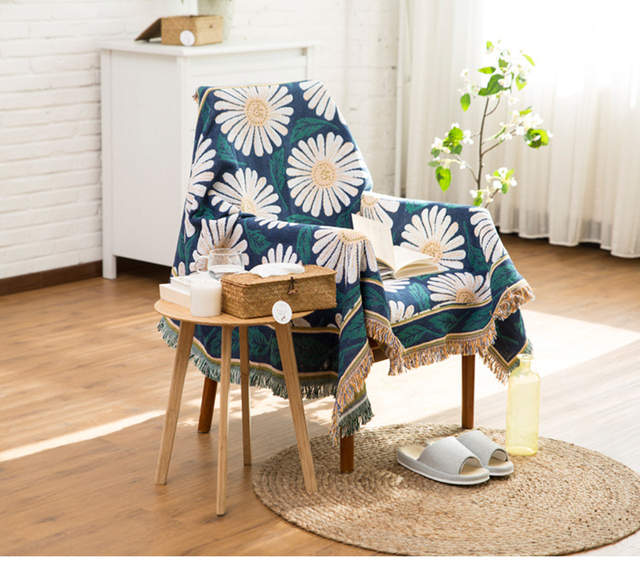 Koc na sofę w stylu Retro w europejskim stylu - tkanina dywanowa, ciepła, dekoracyjna poduszka na sofę - Wianko - 67