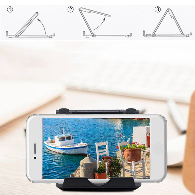 Uchwyt na telefon komórkowy i tablet - składany stojak na biurko - Wianko - 5