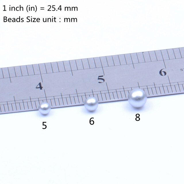 Klasyczne matowe złoto srebrne kule - żywiczne perły, bez otworu, imitacje dżetów do rzemieślniczych dekoracji (5 6 8mm) - Wianko - 4