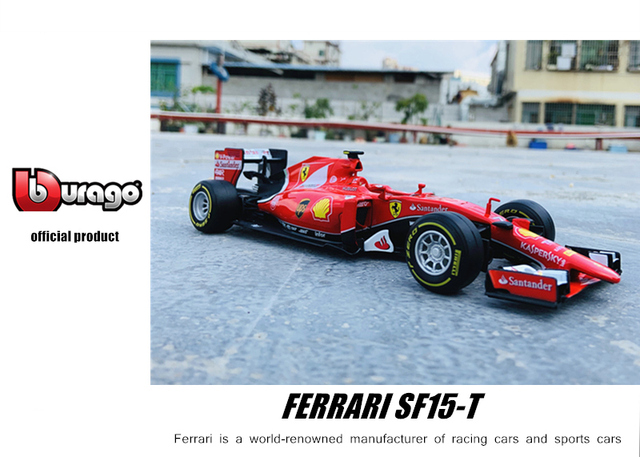 Model samochodu Bburago 1:24 Ferrari SF15-T F1 2015 - dekoracyjna kolekcjonerska symulacja formuły jeden - Wianko - 10