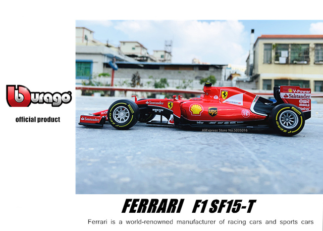 Model samochodu Bburago 1:24 Ferrari SF15-T F1 2015 - dekoracyjna kolekcjonerska symulacja formuły jeden - Wianko - 14