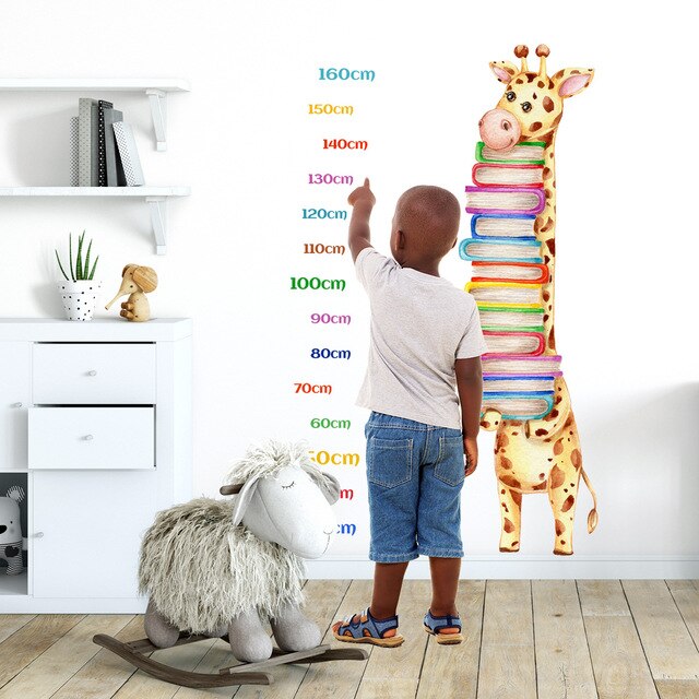 Naklejki żyrafy do kreatywnej nauki - dekoracyjne ścienne dla dzieci - Wianko - 3