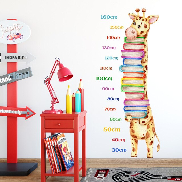 Naklejki żyrafy do kreatywnej nauki - dekoracyjne ścienne dla dzieci - Wianko - 4