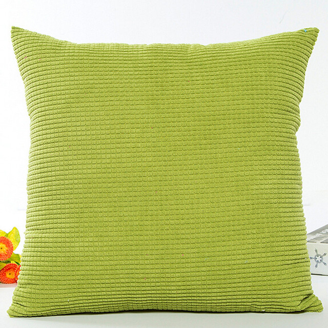 Nasiona kukurydzy - solidna, kolorowa poszewka na poduszkę z bawełny - Wianko - 1