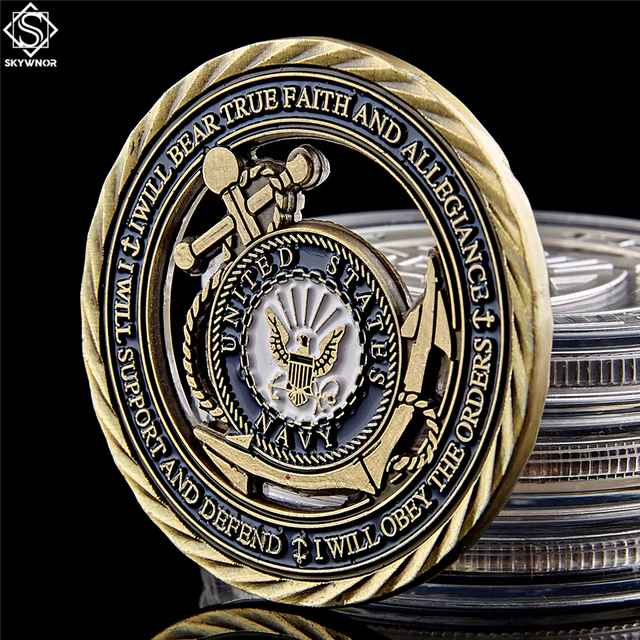 Moneta wyzwania departamentu marynarki wojennej USA Medal Odwagi wartości rdzenia - 5 sztuk - Wianko - 7