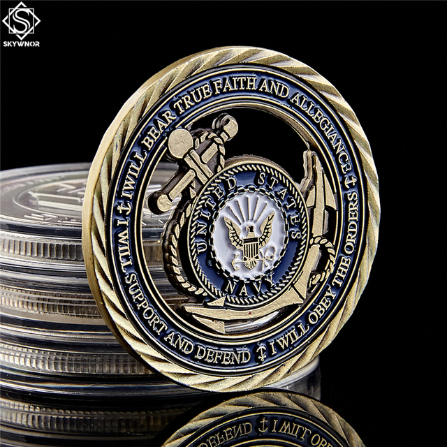 Moneta wyzwania departamentu marynarki wojennej USA Medal Odwagi wartości rdzenia - 5 sztuk - Wianko - 8