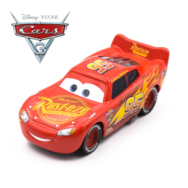 Samochody Disney Pixar - Zestaw 2 3 Metalowe Diecast, Zabawkowe Samochody Zygzak McQueen i Jackson Storm dla Dzieci na Boże Narodzenie - Wianko - 3
