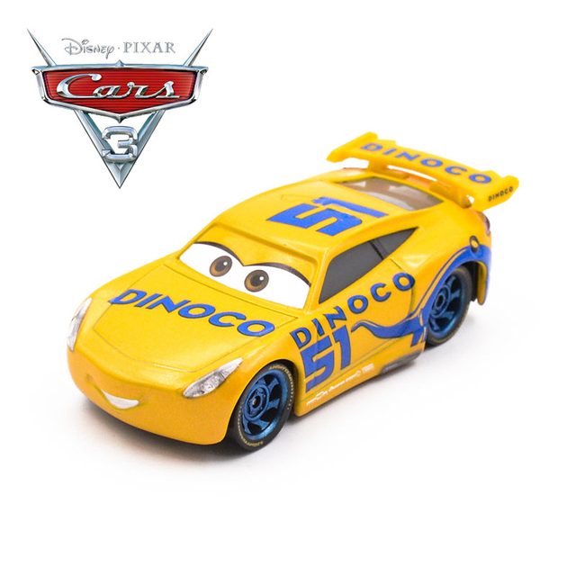 Samochody Disney Pixar - Zestaw 2 3 Metalowe Diecast, Zabawkowe Samochody Zygzak McQueen i Jackson Storm dla Dzieci na Boże Narodzenie - Wianko - 2