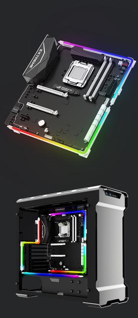 Światła bar RGB z LED, do dekoracji stołu i obudowy komputera, 5V ARGB AURA SYNC - Wianko - 7