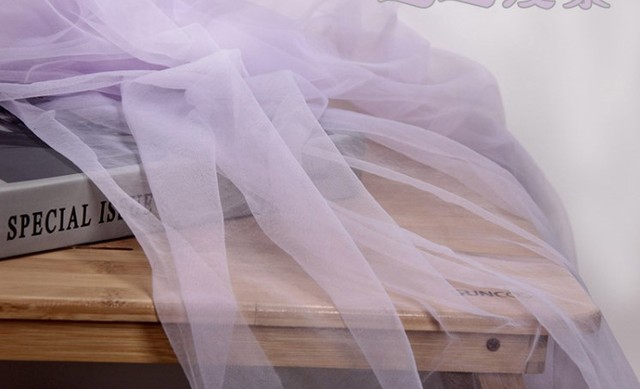Lekka gaza mgła siateczkowa tkanina z koronką, miękka i delikatna, idealna do DIY, welon suknia ślubna, dekoracja P156 - Wianko - 8