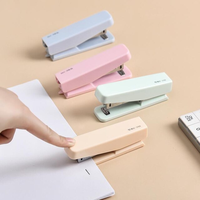 Zszywacz Pure Color Mini z 1000 sztukami zszywek 10 # - narzędzie biurowe do łączenia w szkole i w biurze - Wianko - 1